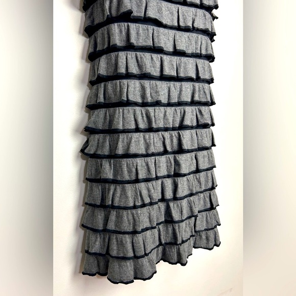 Gray Tiered Mini Dress - Picture 3 of 11